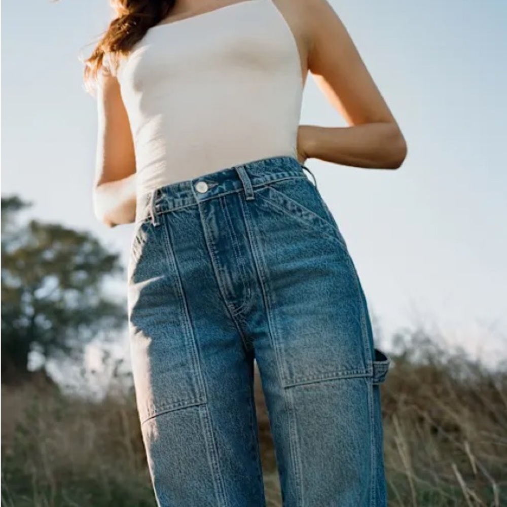 Reformation Kealy Carpenter Blue Denim Jeans